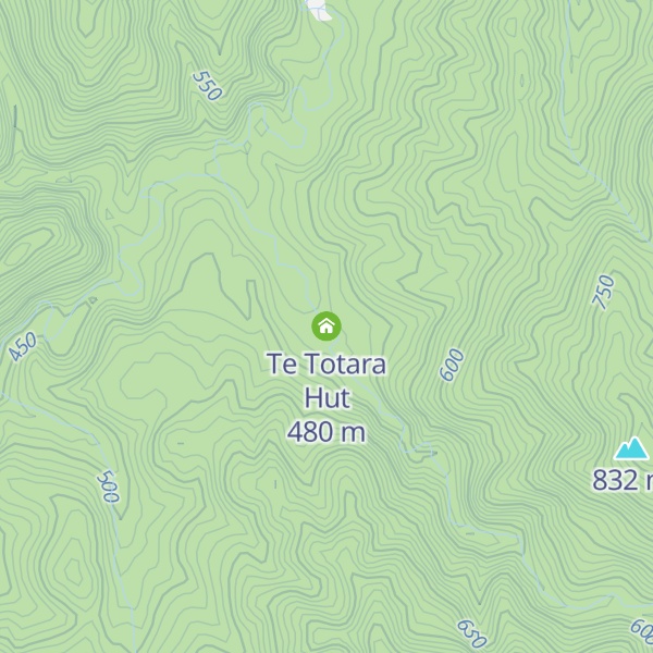 Map of Te Totara Hut