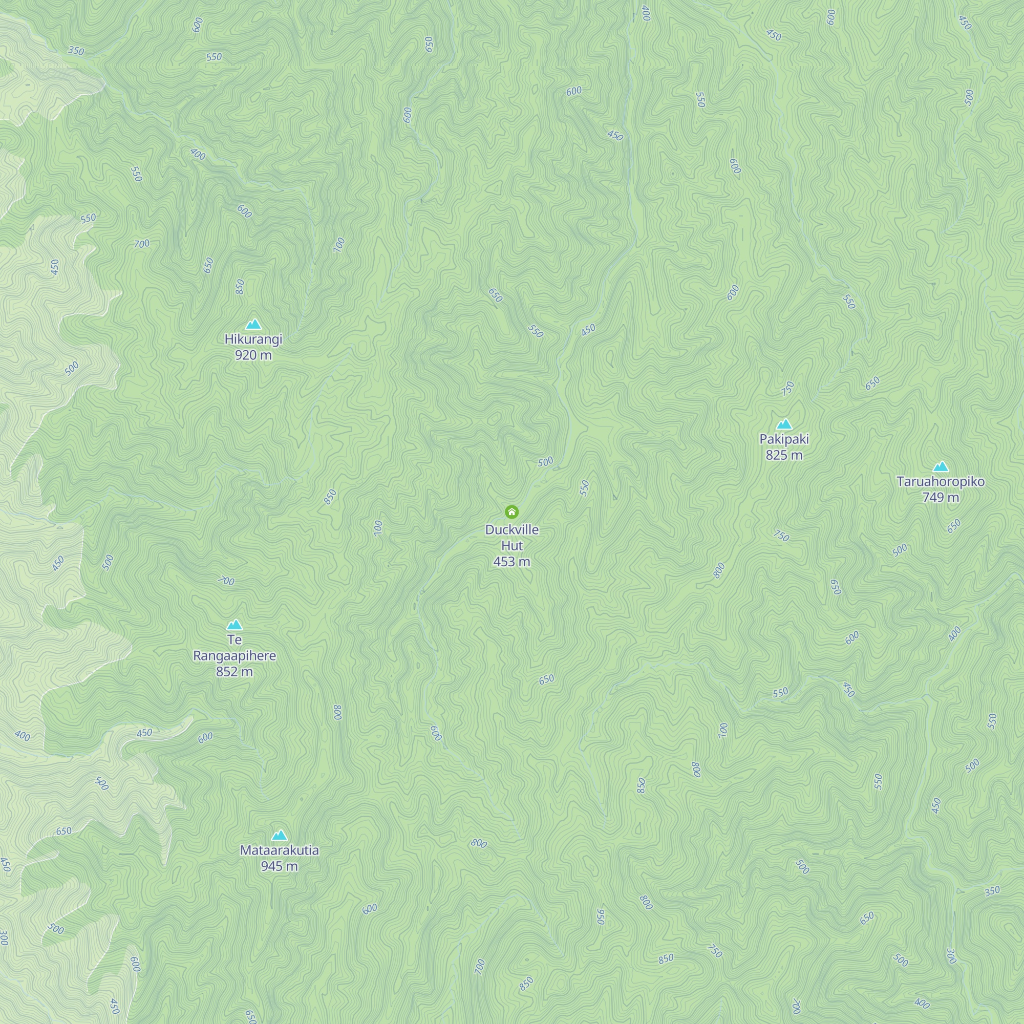 Duckville Hut map