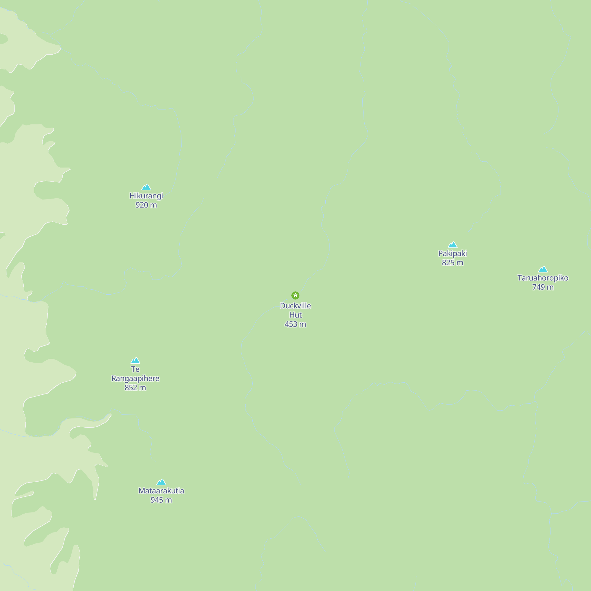Duckville Hut map