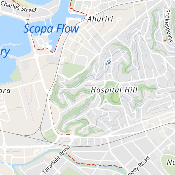 Map of Hospital Hill