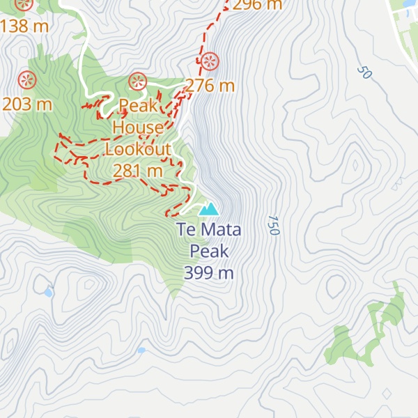 Map of Te Mata Peak