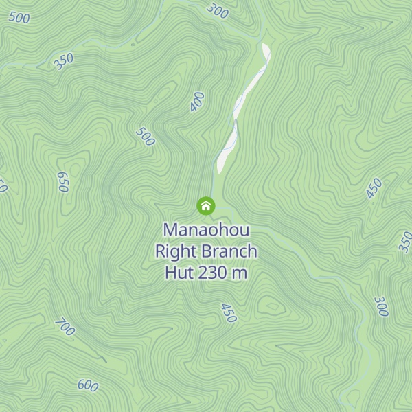 Map of Manaohou Right Branch Hut