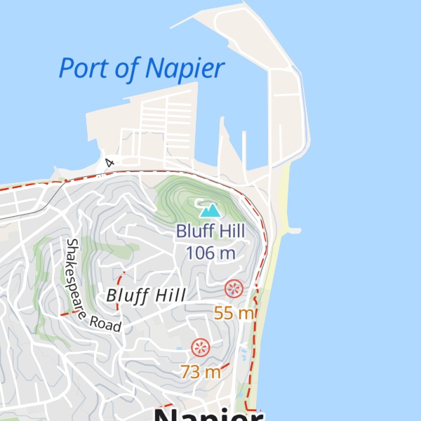 Map of Bluff Hill