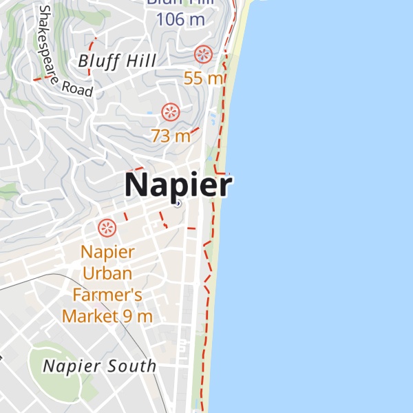 Map of Napier i-SITE