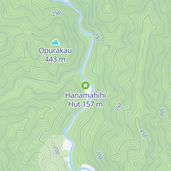 Map of Hanamahihi Hut