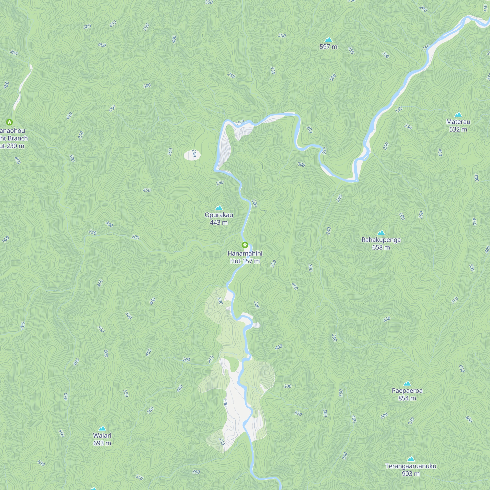 Hanamahihi Hut map