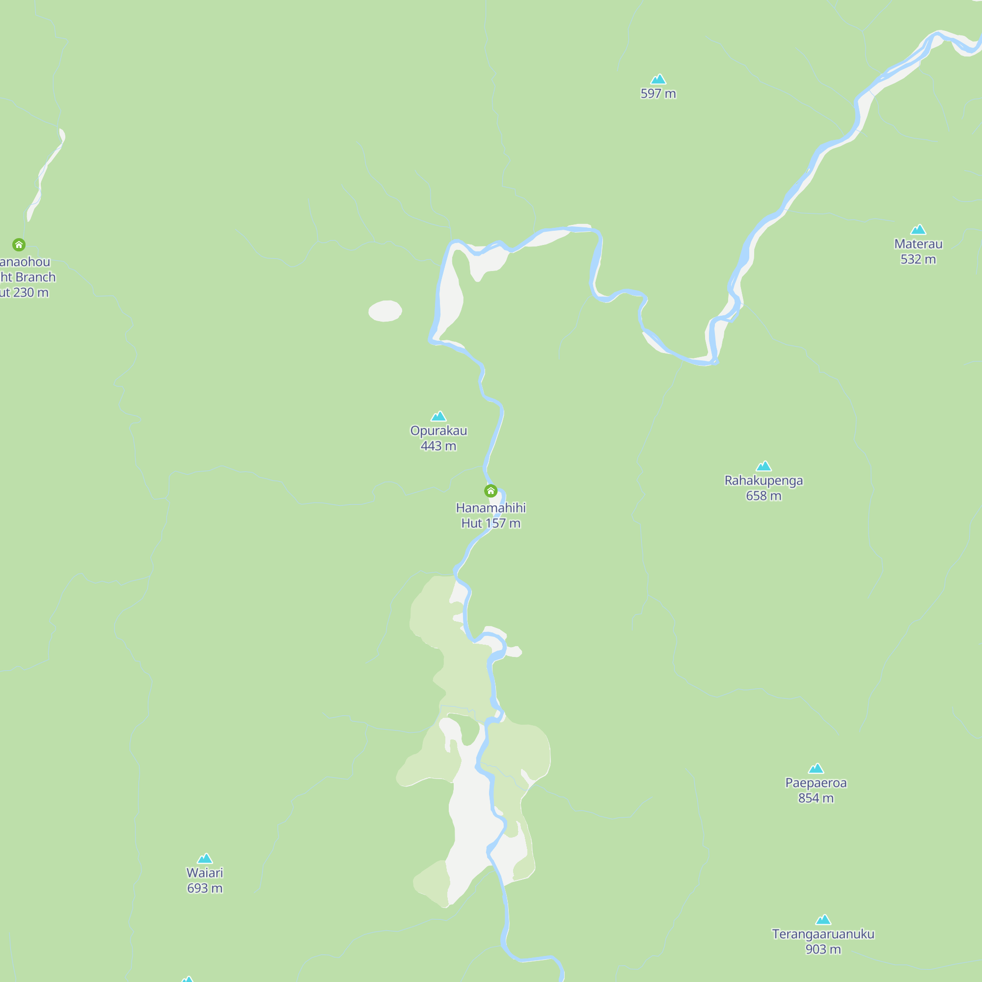 Hanamahihi Hut map