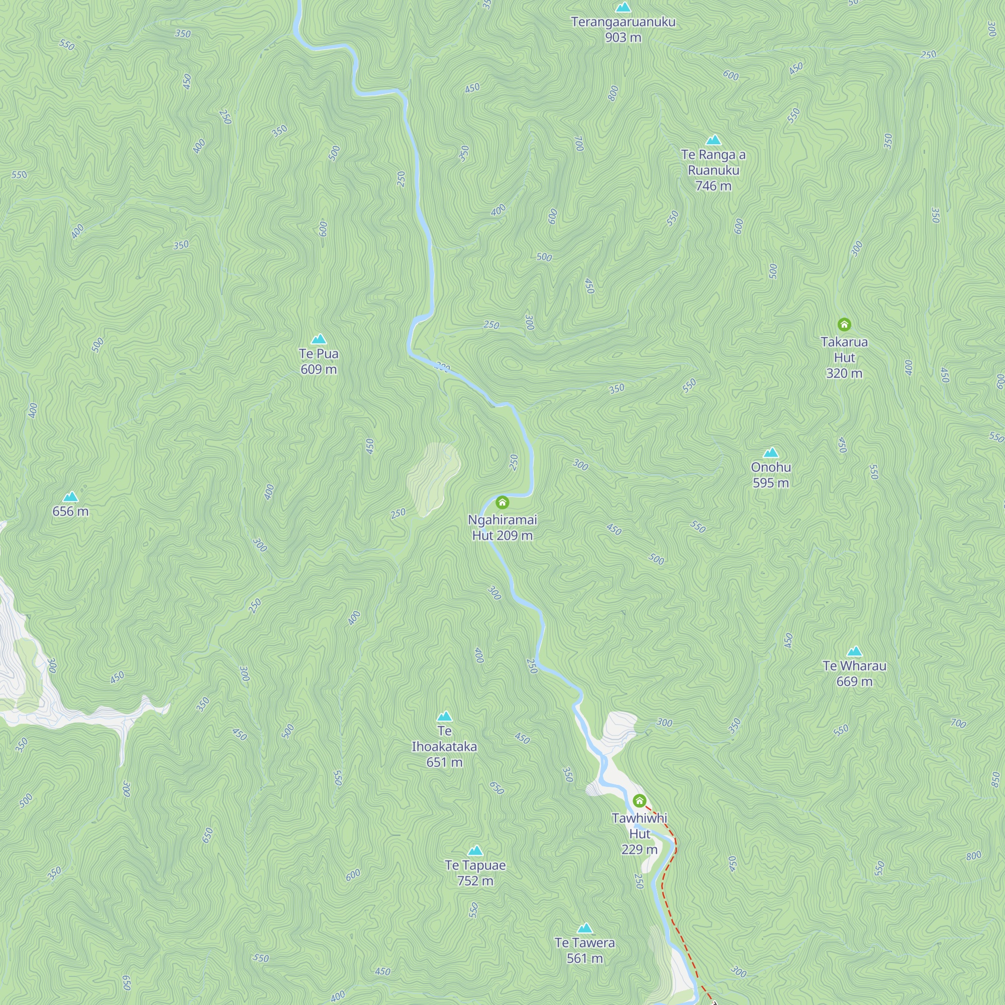 Ngahiramai Hut map