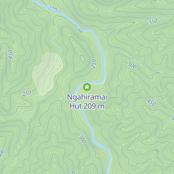 Map of Ngahiramai Hut