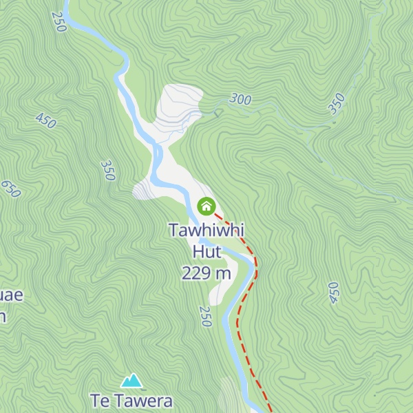 Map of Tawhiwhi Hut