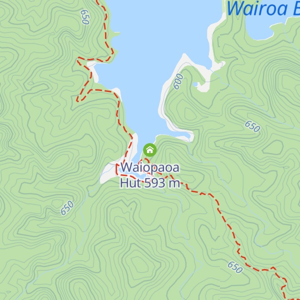 Map of Waiopaoa Hut