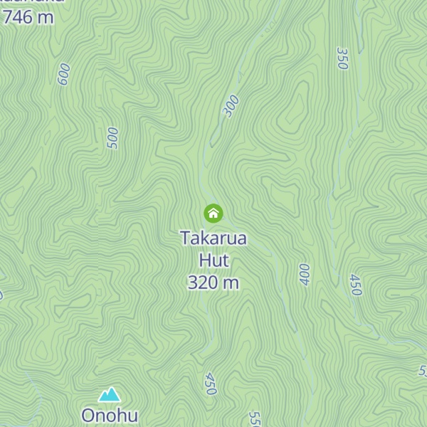 Map of Takarua Hut
