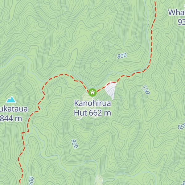 Map of Kanohirua Hut
