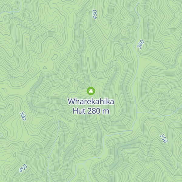 Map of Wharekahika Hut