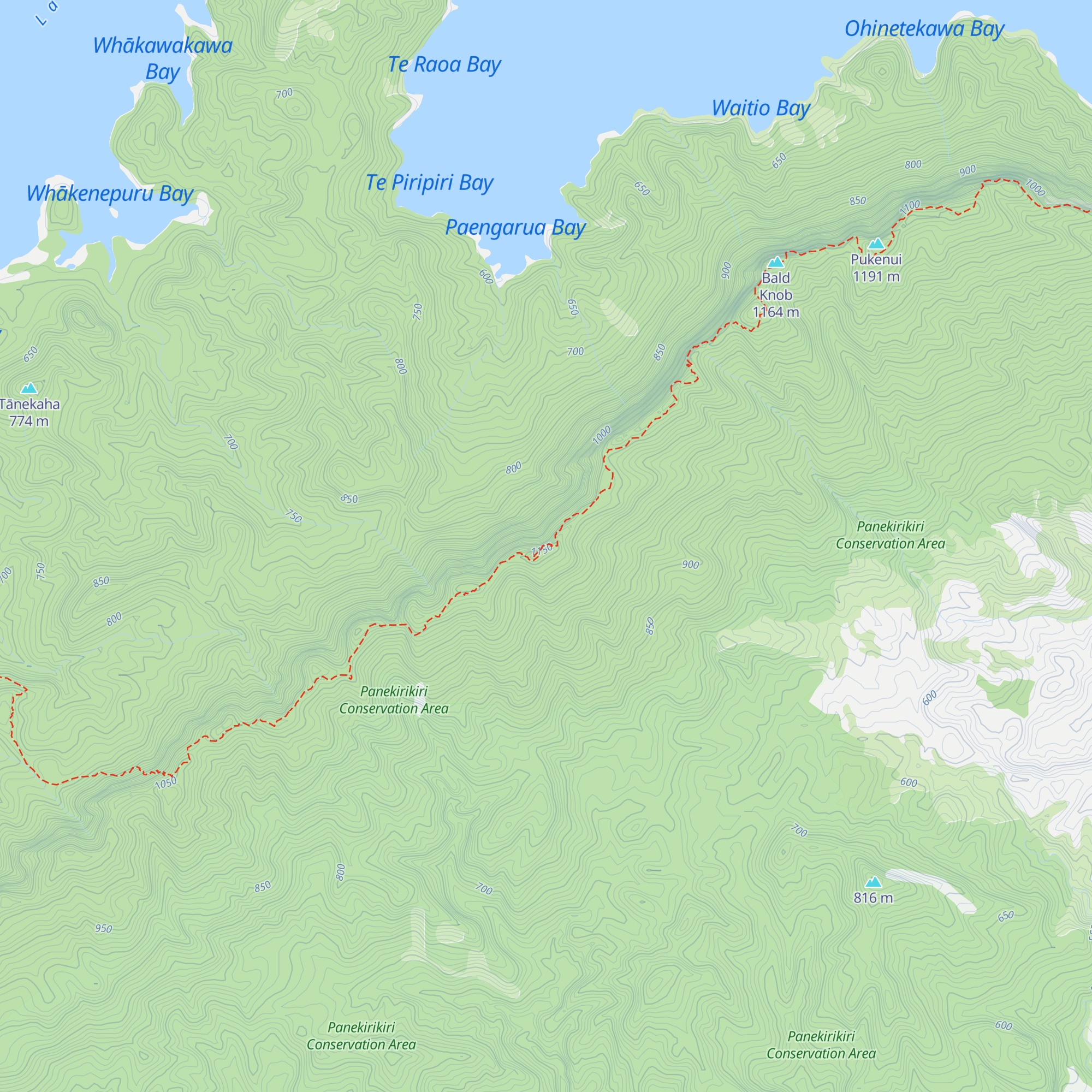 Panekire Hut map