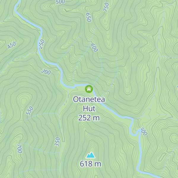 Map of Otanetea Hut
