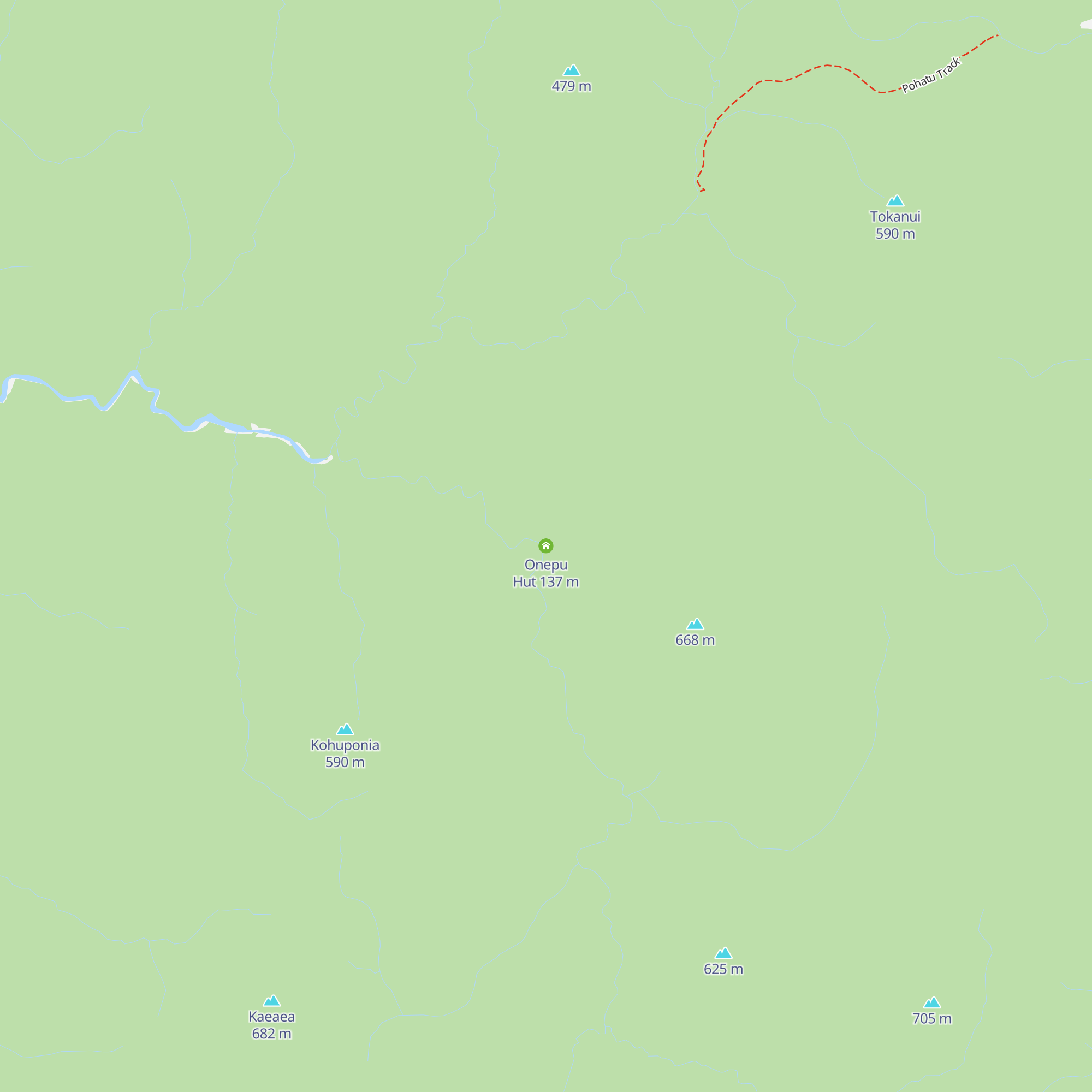 Onepu Hut map