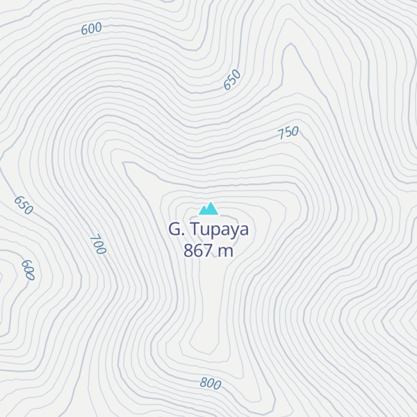 Map of G. Tupaya