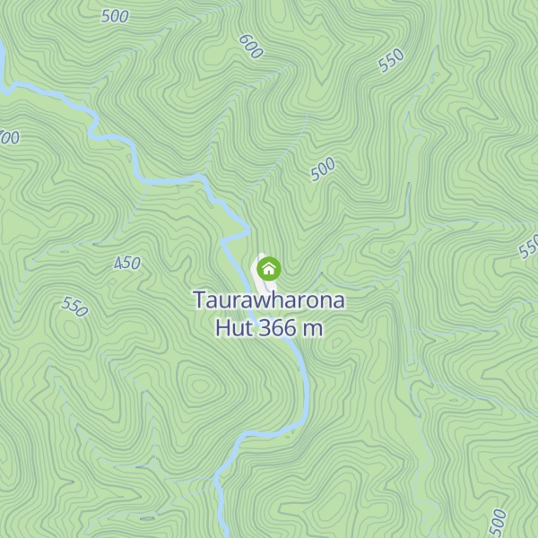 Map of Taurawharona Hut