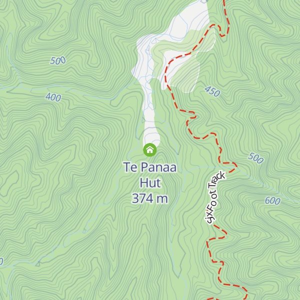 Map of Te Panaa Hut