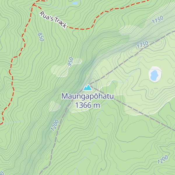 Map of Maungapōhatu