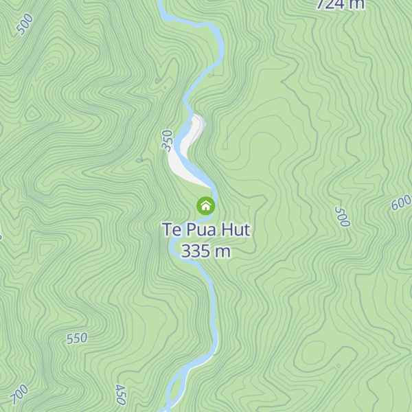 Map of Te Pua Hut