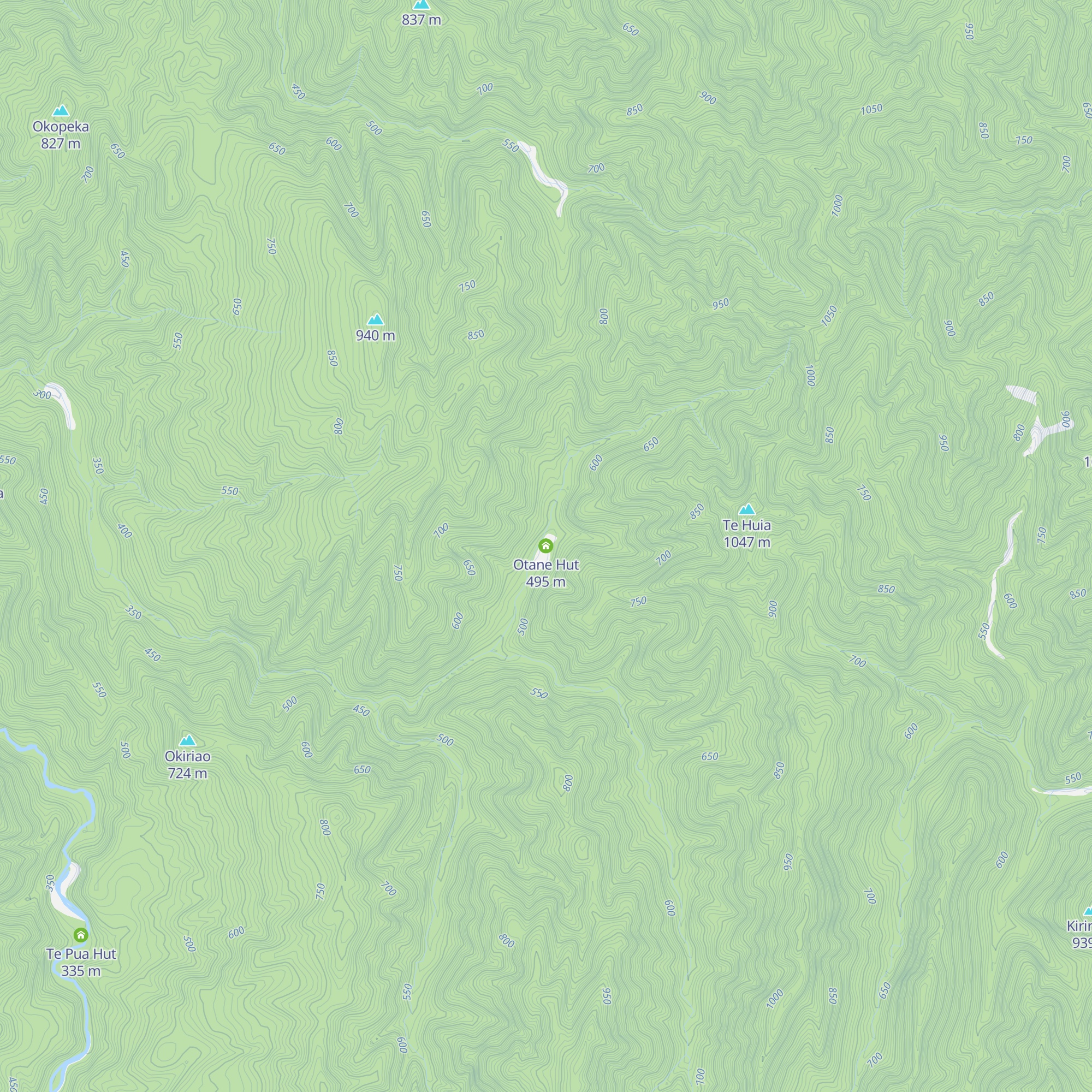 Otane Hut map