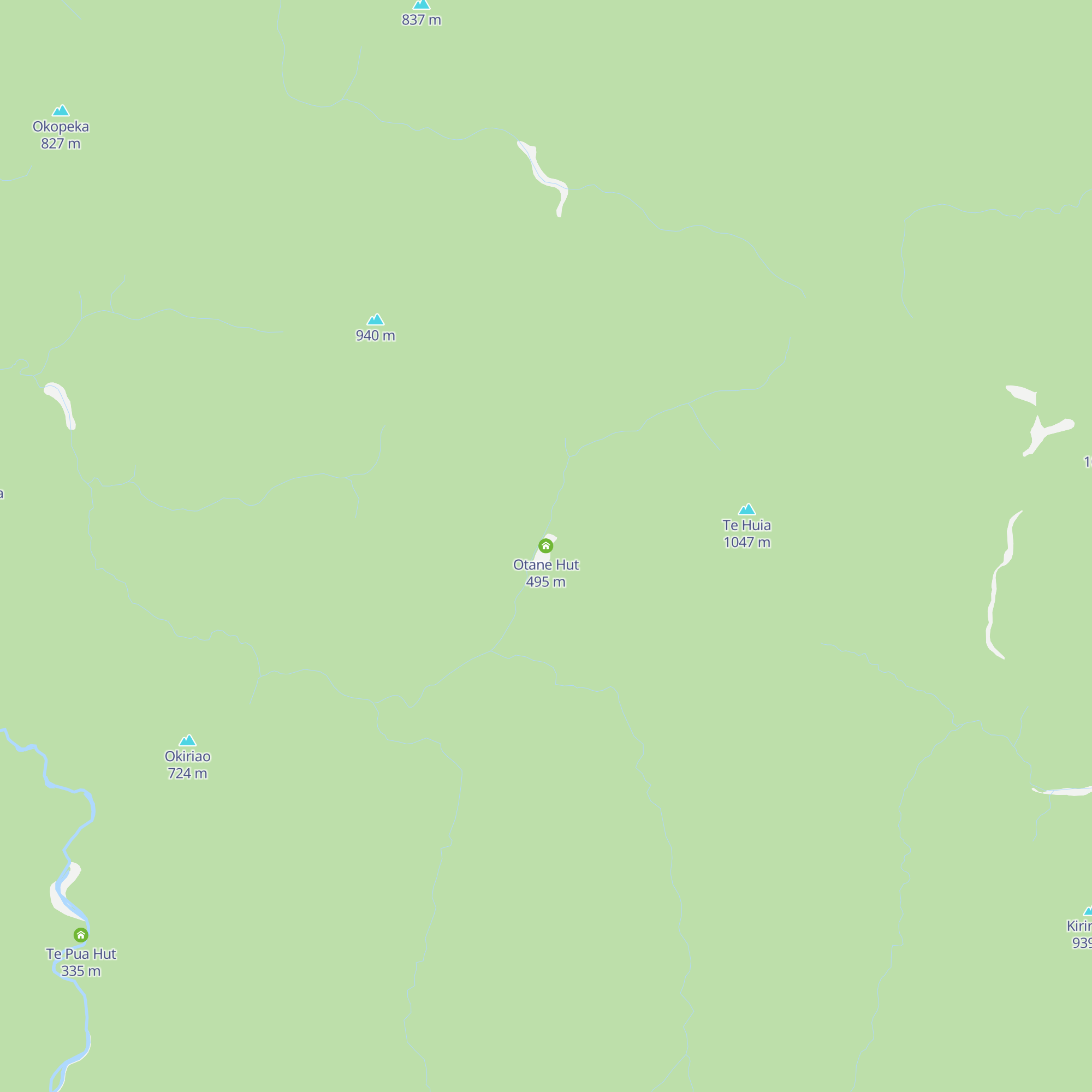 Otane Hut map