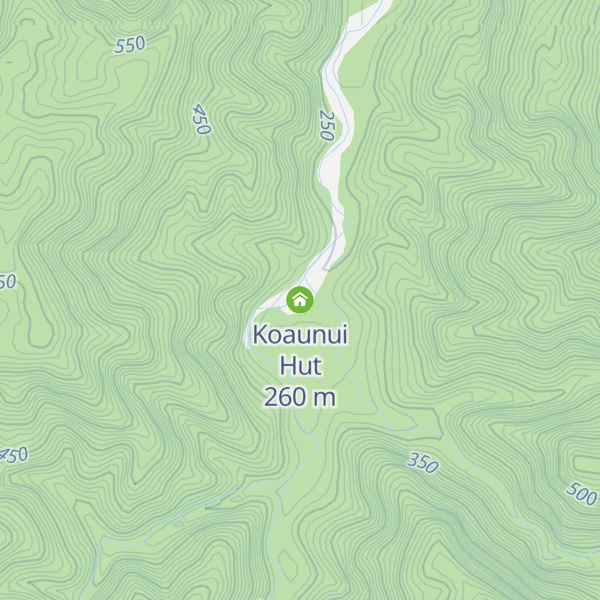 Map of Koaunui Hut