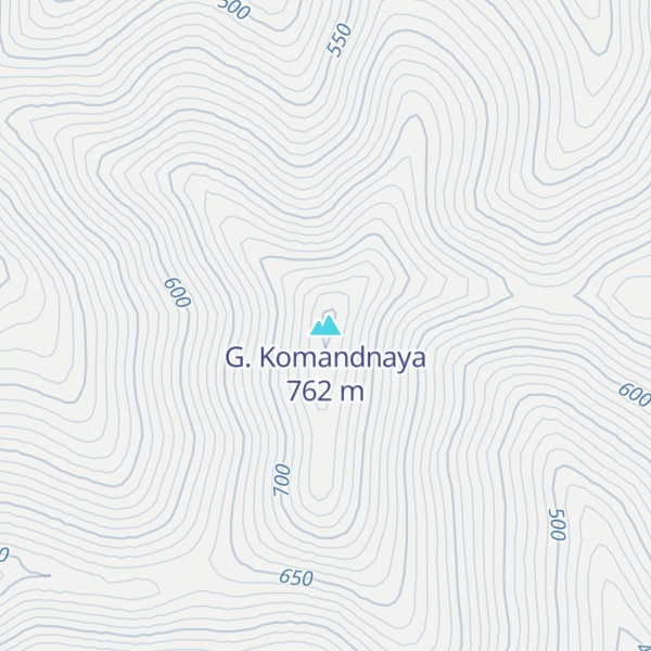 Map of G. Komandnaya