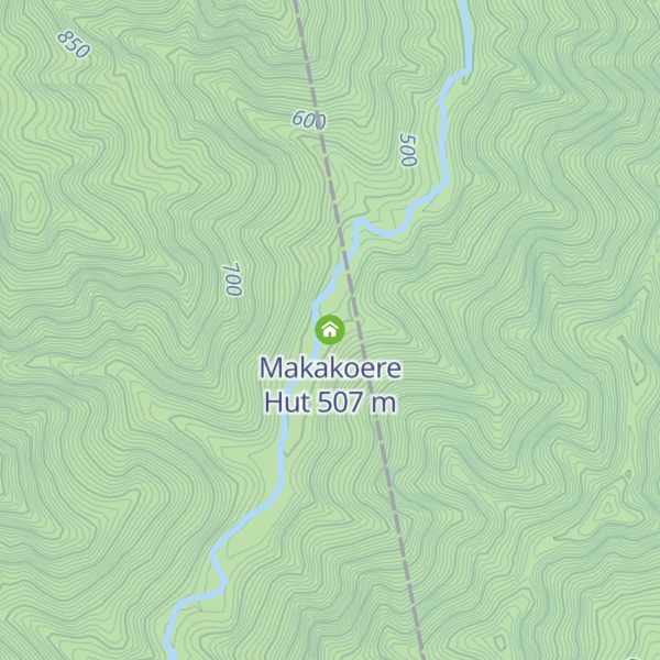 Map of Makakoere Hut