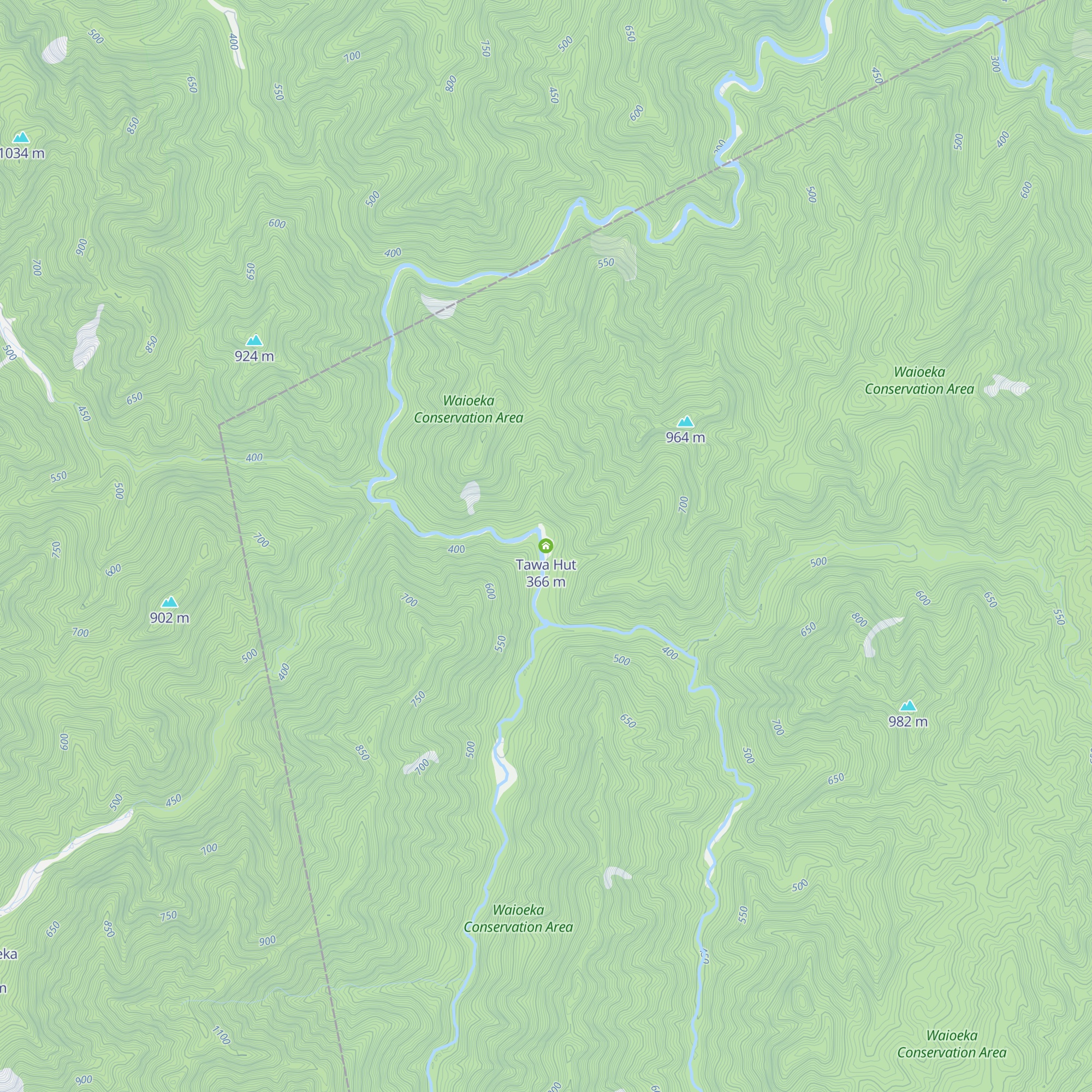 Tawa Hut map