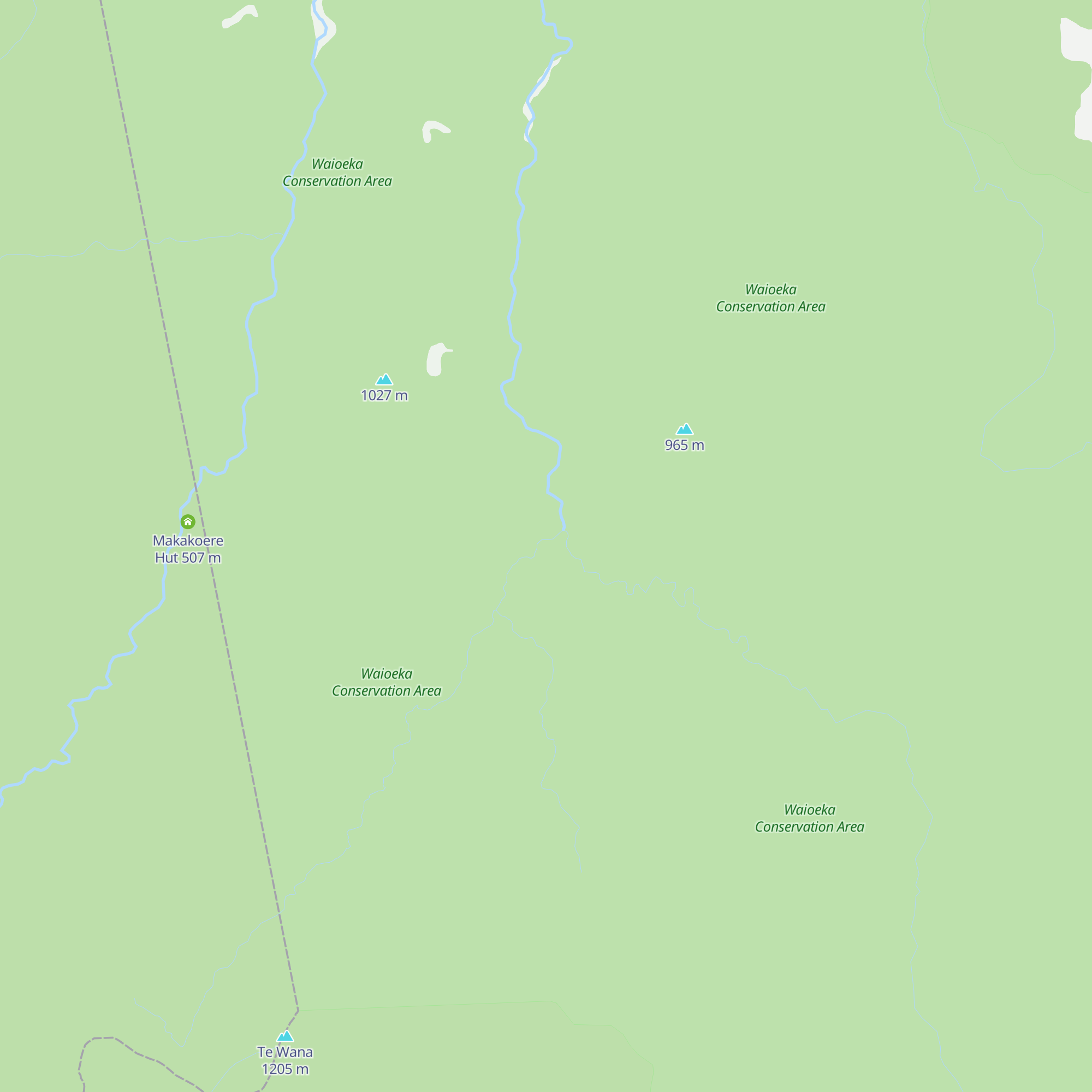 Kahunui Hut map