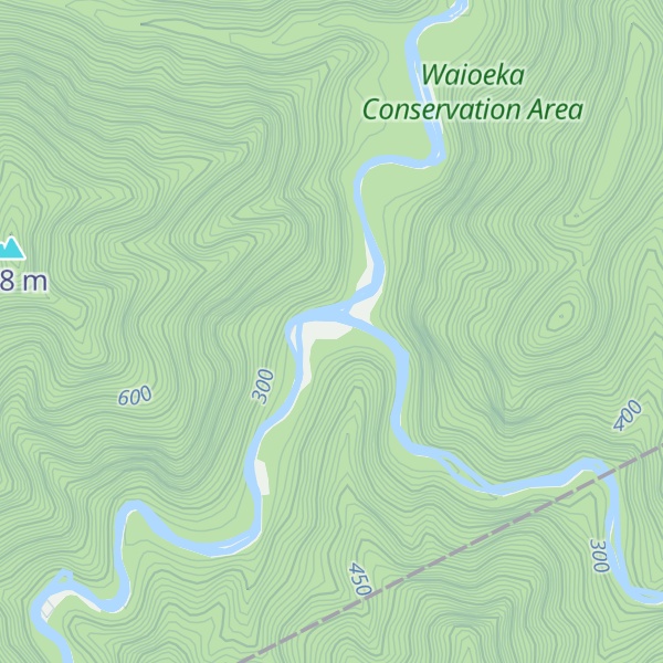 Map of Koranga Forks Hut