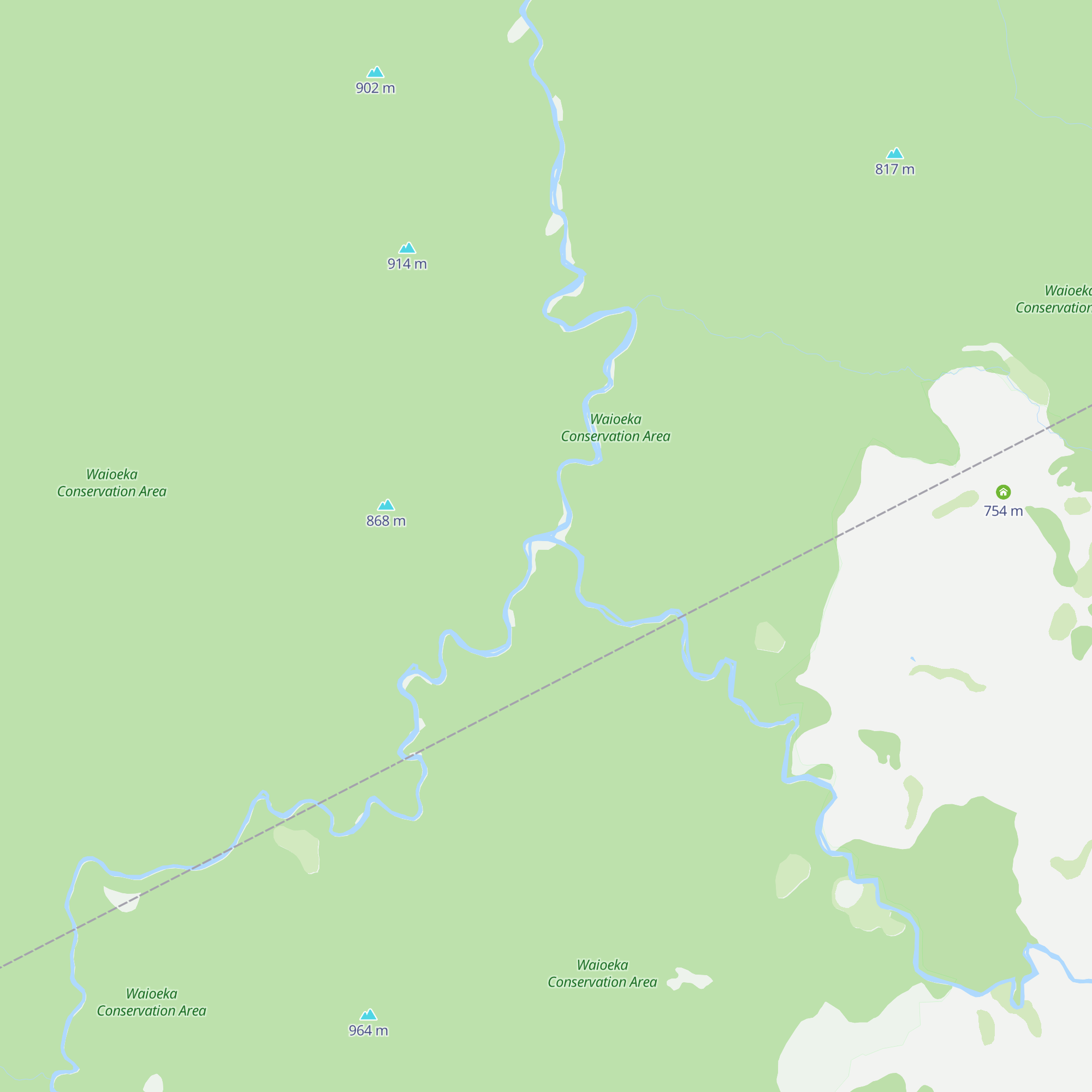 Koranga Forks Hut map