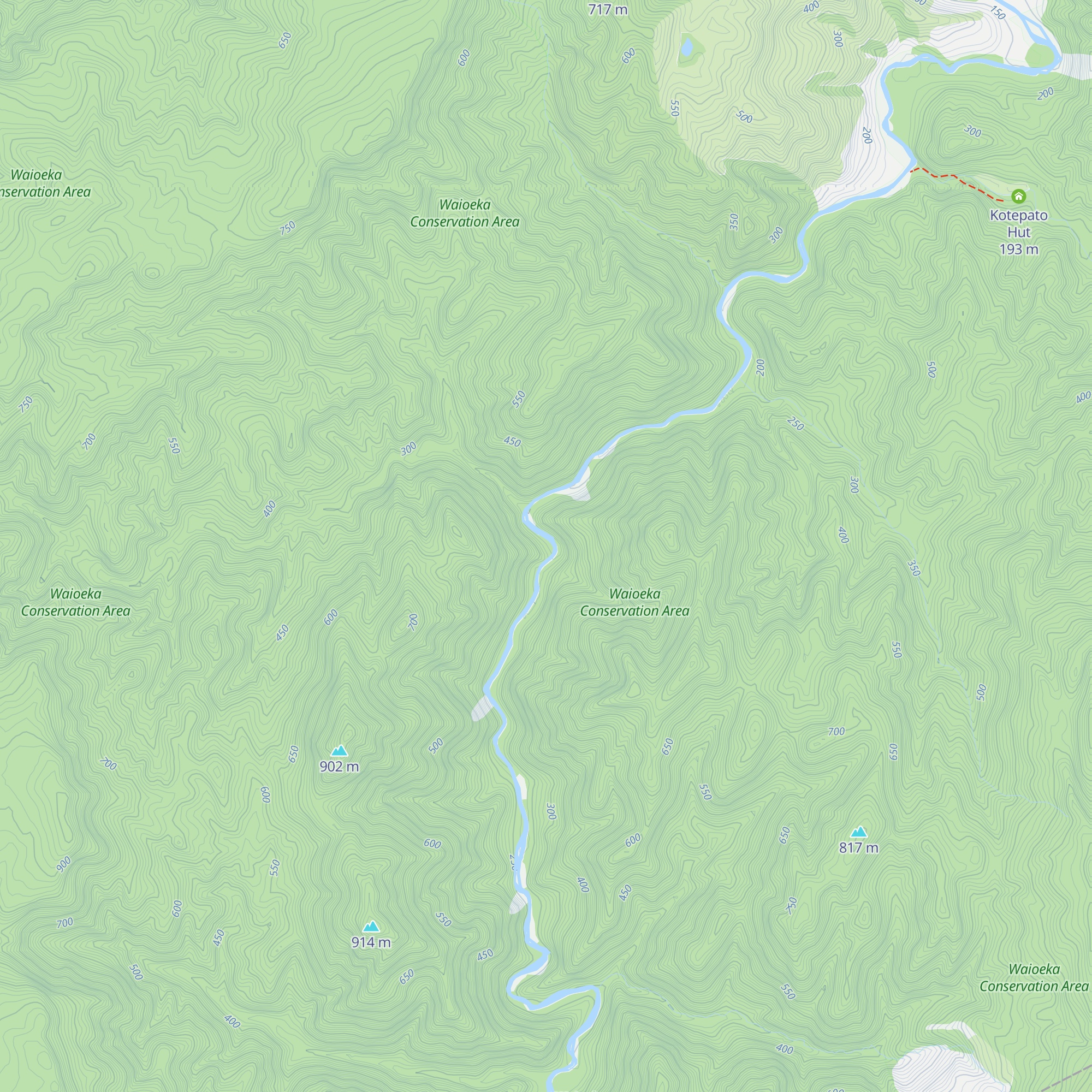 Nikau Flat Hut map