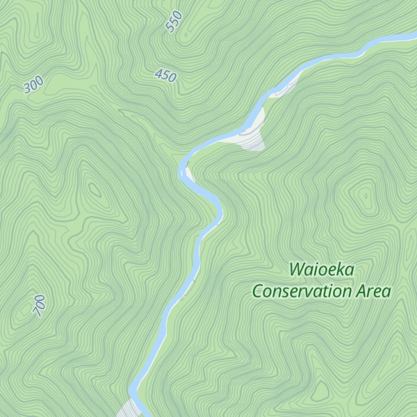 Map of Nikau Flat Hut