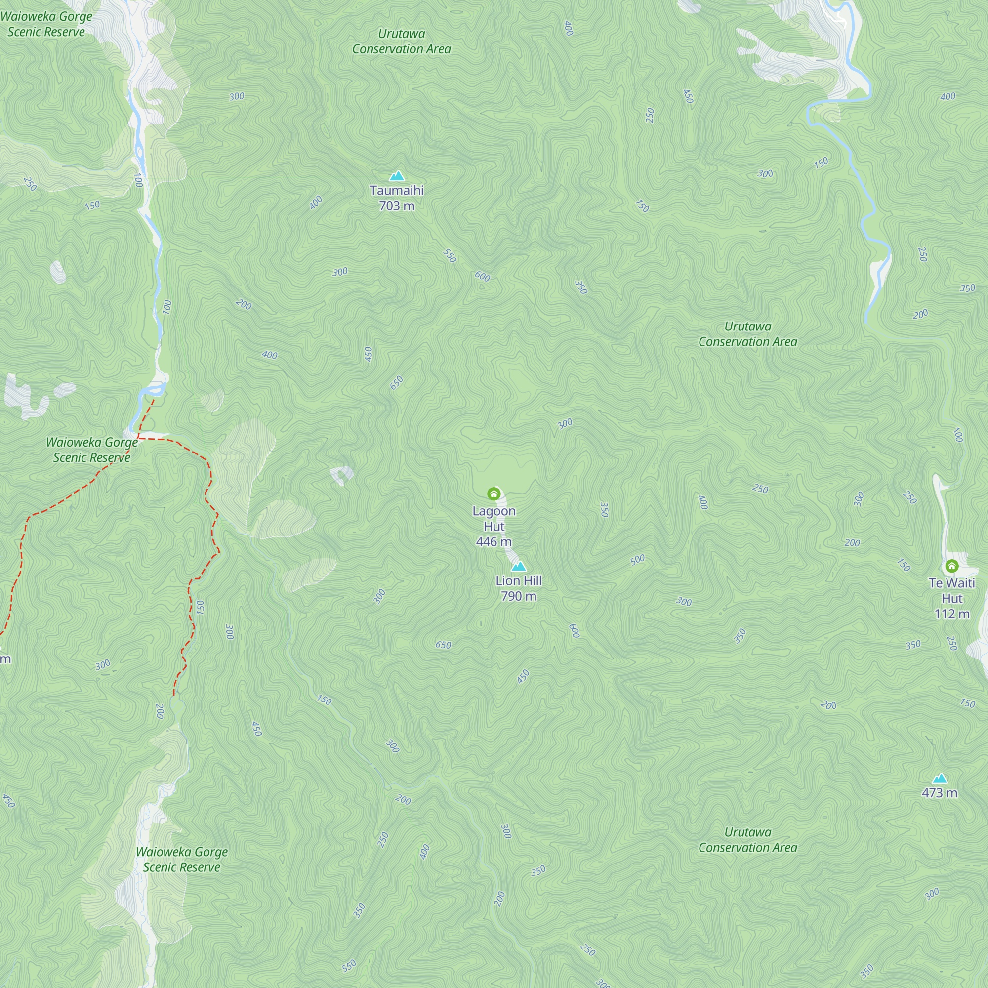 Lagoon Hut map