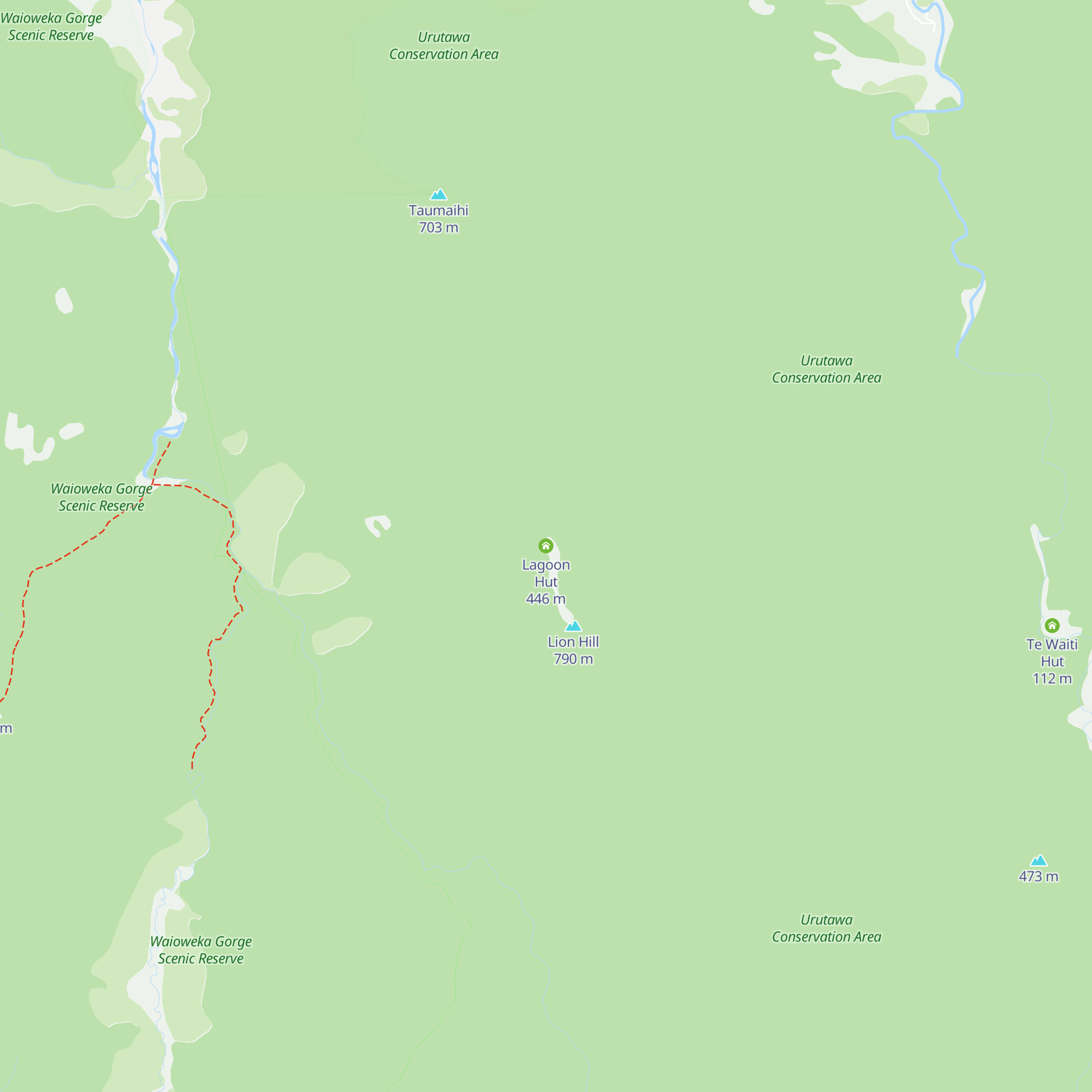Lagoon Hut map