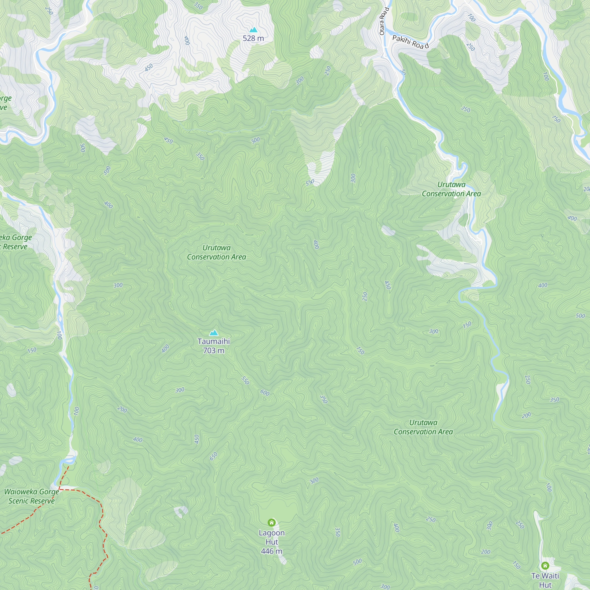 Hastings Hut map
