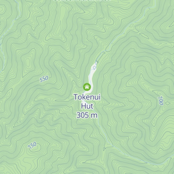 Map of Tokenui Hut