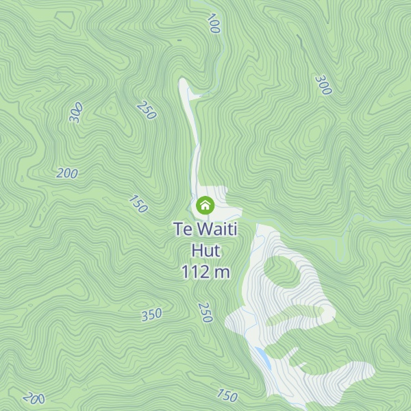 Map of Te Waiti Hut