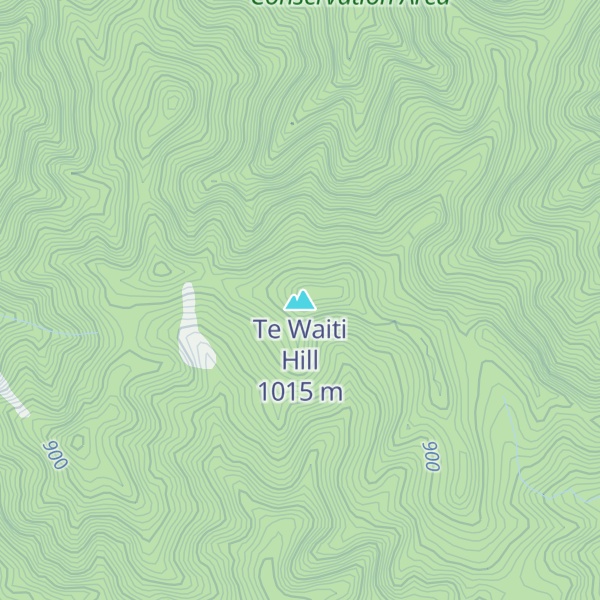 Map of Te Waiti Hill
