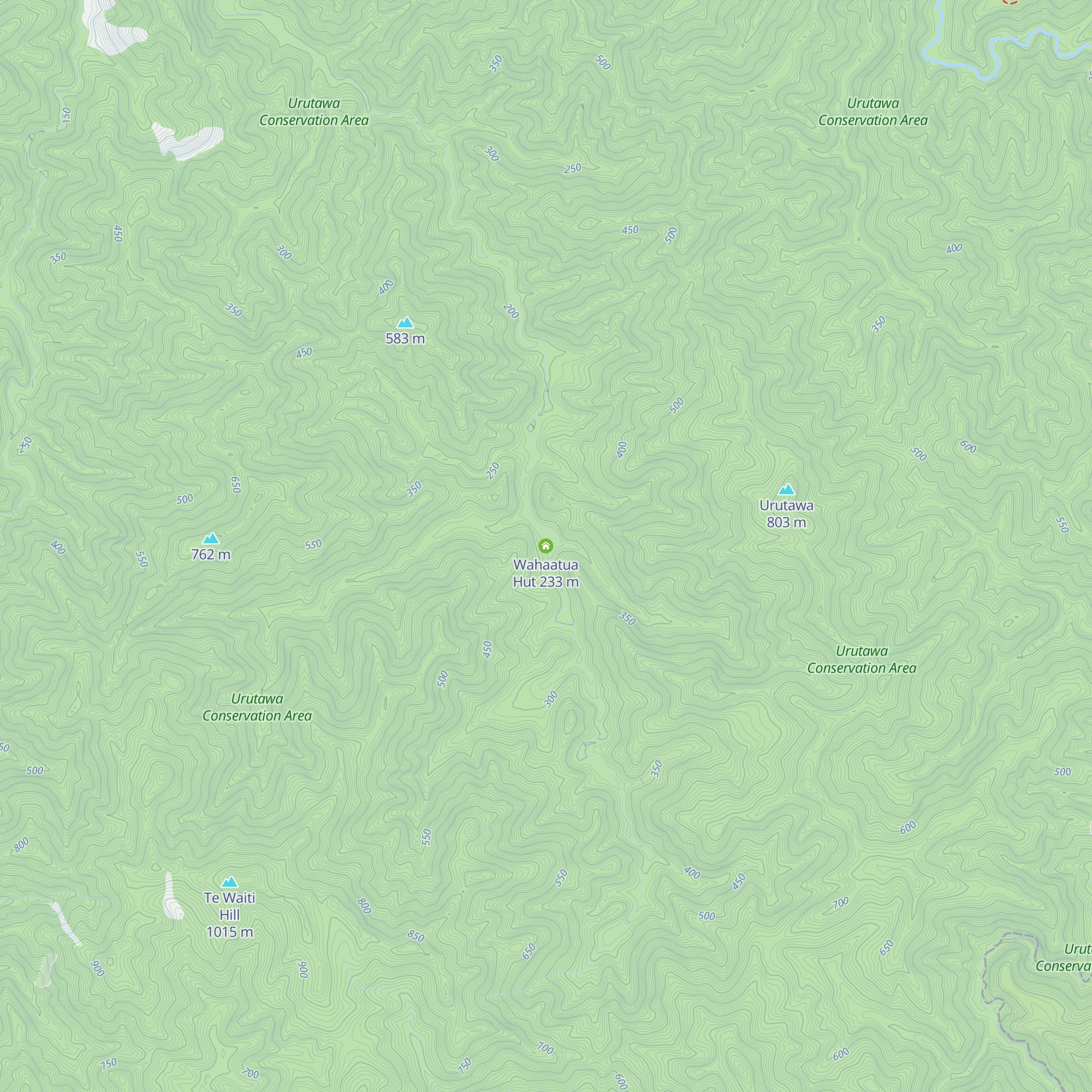 Wahaatua Hut map
