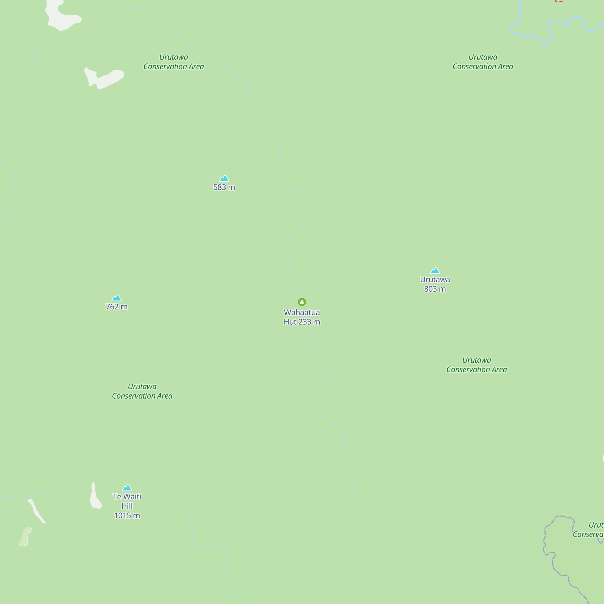 Wahaatua Hut map