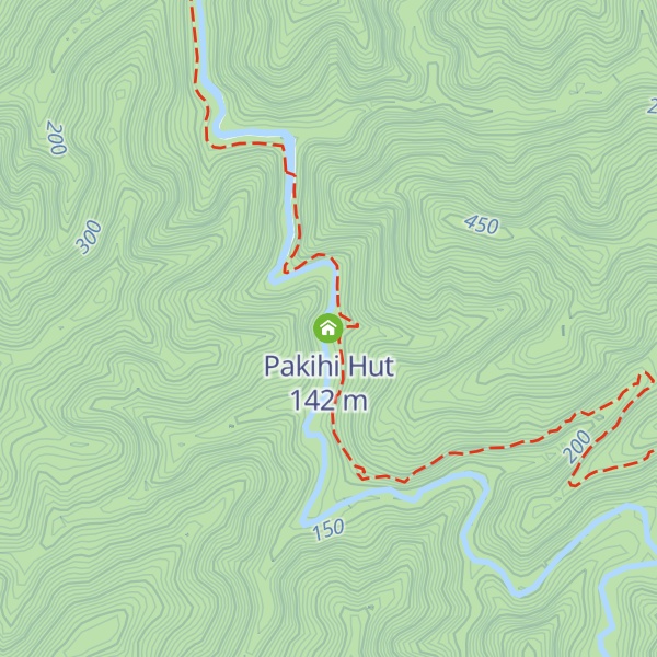 Map of Pakihi Hut