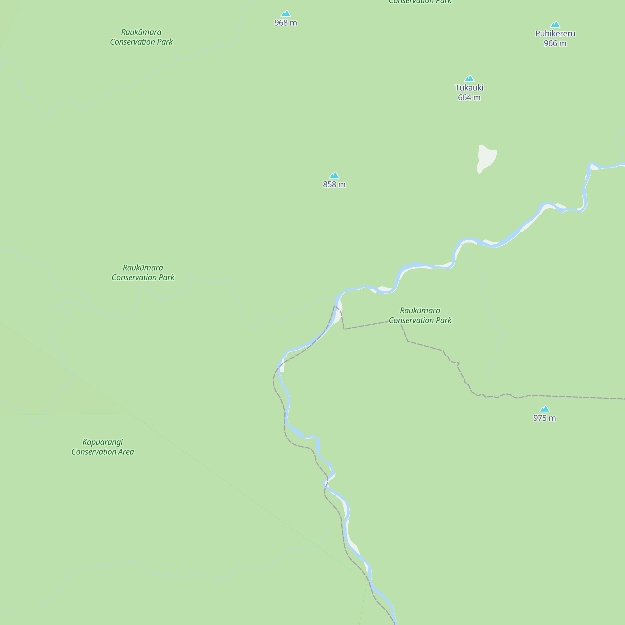 Mangakirikiri Hut map