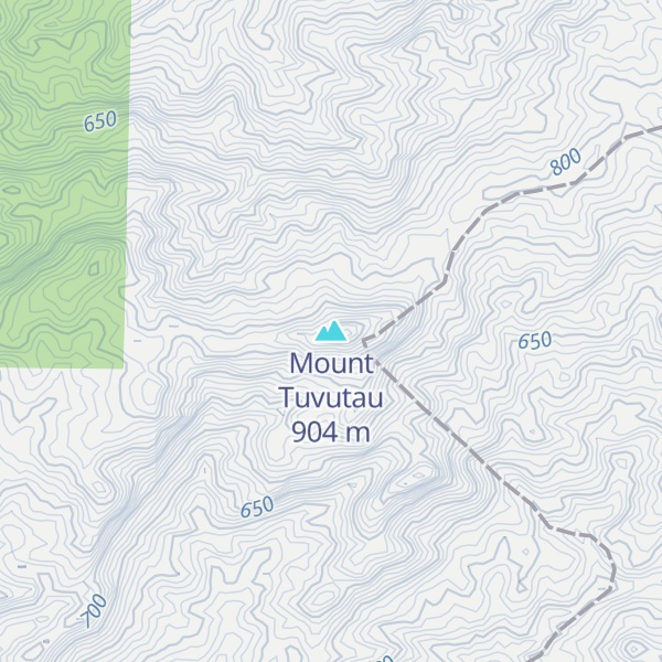 Map of Mount Tuvutau