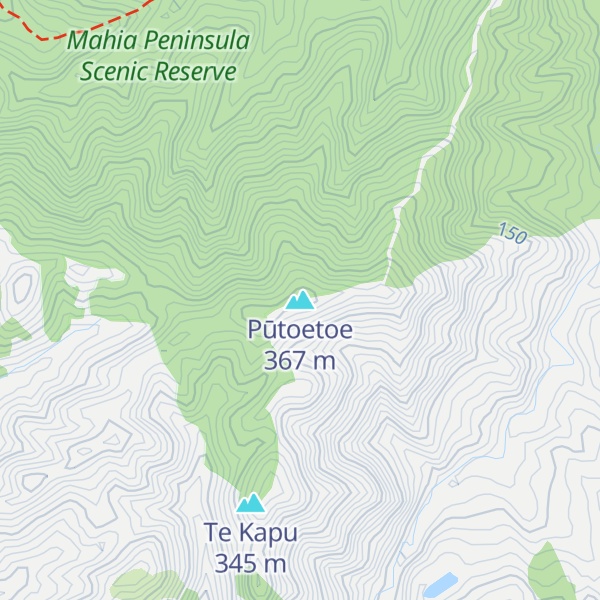 Map of Pūtoetoe