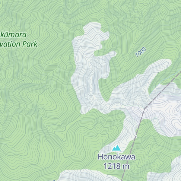 Map of Potts Peak